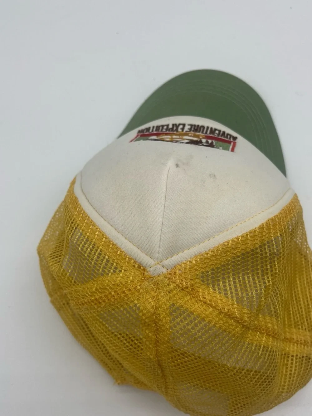 Zara Kids Adventure Trucker Hat - Yellow, Cream & Green